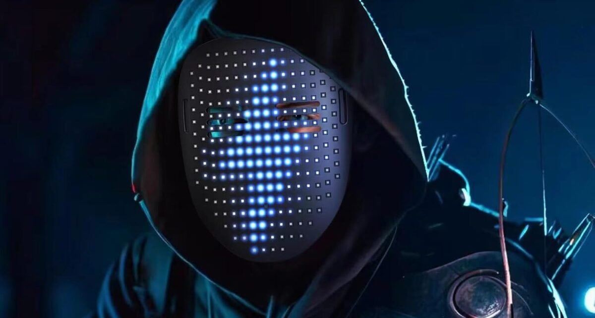 Led Mask Light Up Mask with Gesture Sensing